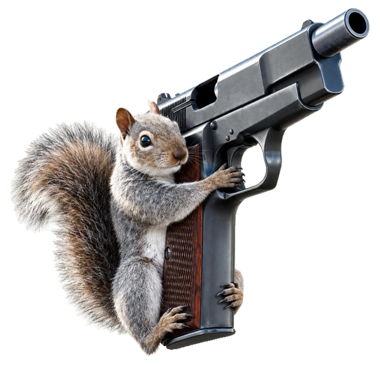 squirrel with gun